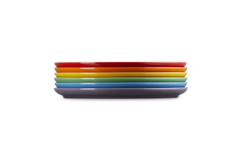 Le Creuset Speiseteller Coupe 27cm 6er Set Regenbogen
