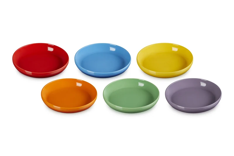 Le Creuset Suppenteller Coupe 22cm 6er Set Regenbogen