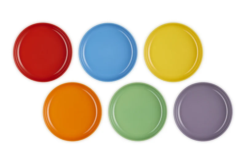 Le Creuset Suppenteller Coupe 22cm 6er Set Regenbogen