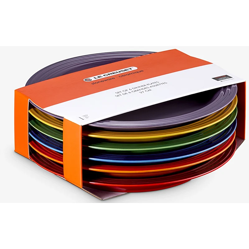 Le Creuset Speiseteller 27cm 6er Set Regenbogen