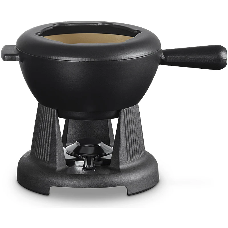 Le Creuset Käsefondue Set Mode schwarz matt