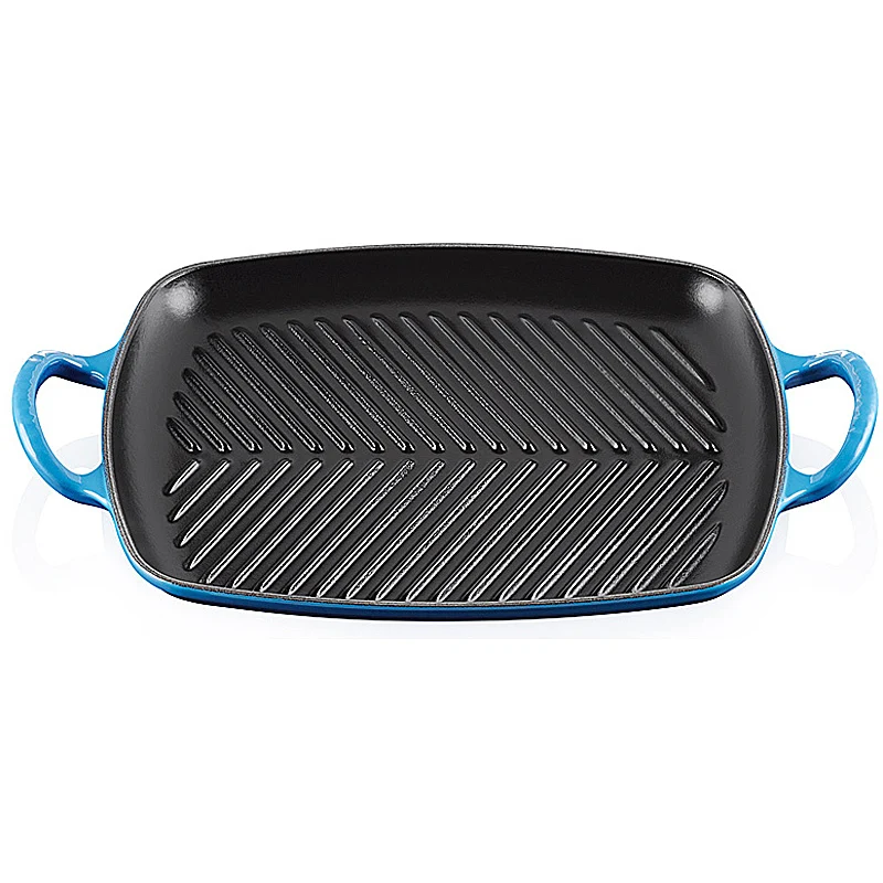 Le Creuset rechteckige Grillplatte Signature 30 cm Azure
