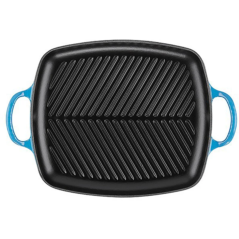 Le Creuset rechteckige Grillplatte Signature 30 cm Azure