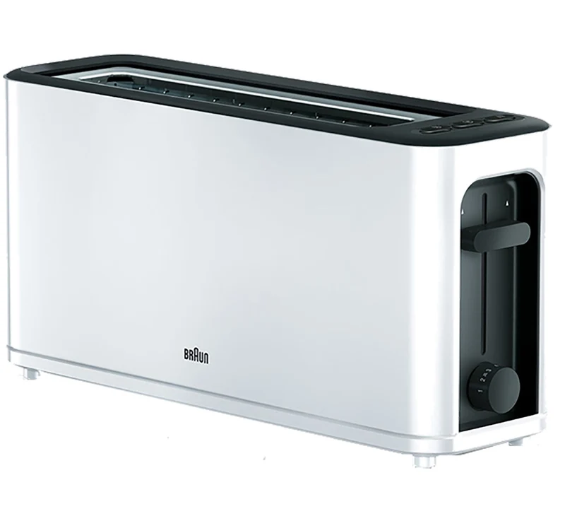 Braun HT 3100WH PurEase Toaster weiß/schwarz, ohne Brötchenaufsatz