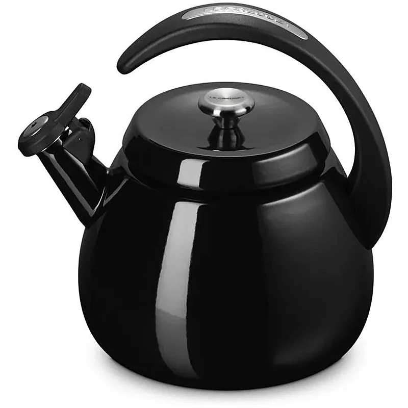Le Creuset Wasserkessel Cloche 2,1 Liter Schwarz glänzend