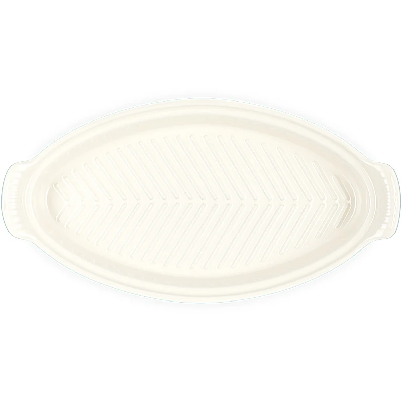 Le Creuset Fischbackform Tradition mit Deckel 34 cm Sea Salt