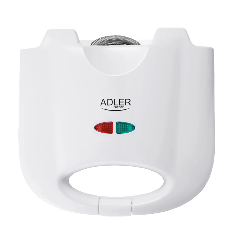 Adler AD 301 Sandwichmaker weiß 750 Watt mit Backampel