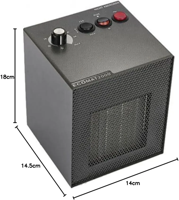 Ecomat 2000 Classic Plus | mobiler Heizlüfter | 230V | 450W / 750W / 1500W | Thermostat | Abschalt-A