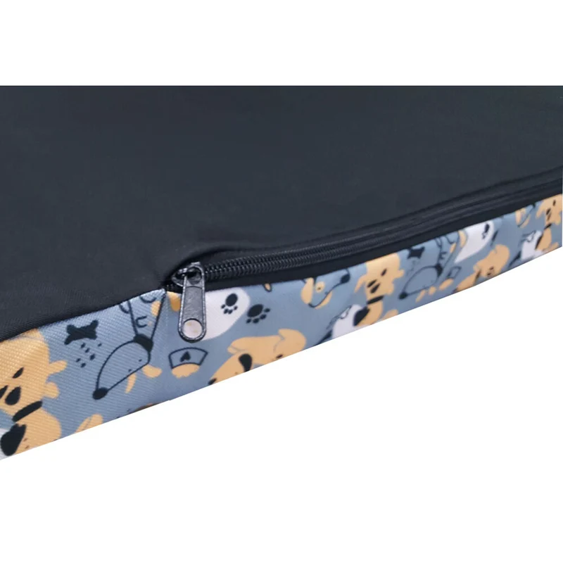 Bertoni XL dog mattress bed, foam, waterproof cover, Grey Dogs pattern, EE146