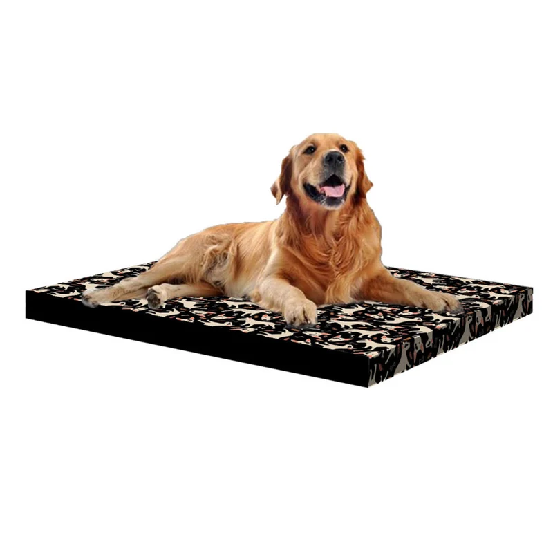 Bertoni XL dog mattress bed, foam, waterproof cover, Bullteriers pattern, EE146