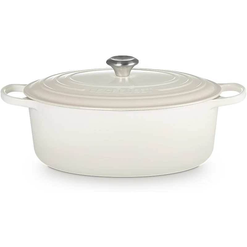 Le Creuset Bräter Signature oval 29cm Meringue