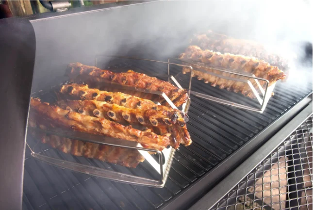 Landmann Smoker Vinson 400 Starterset - Holzkohle Räucherofen - Smoker BBQ