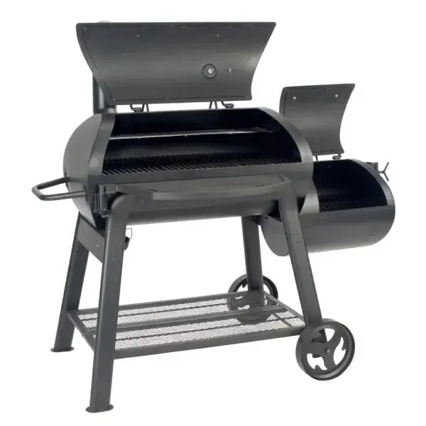 Landmann Smoker Vinson 400 Starterset - Holzkohle Räucherofen - Smoker BBQ