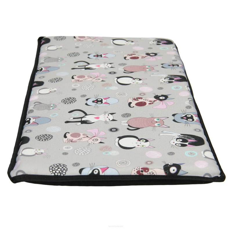 Cat bed cushion for windowsill 25x55cm Bertoni pattern CATNIP