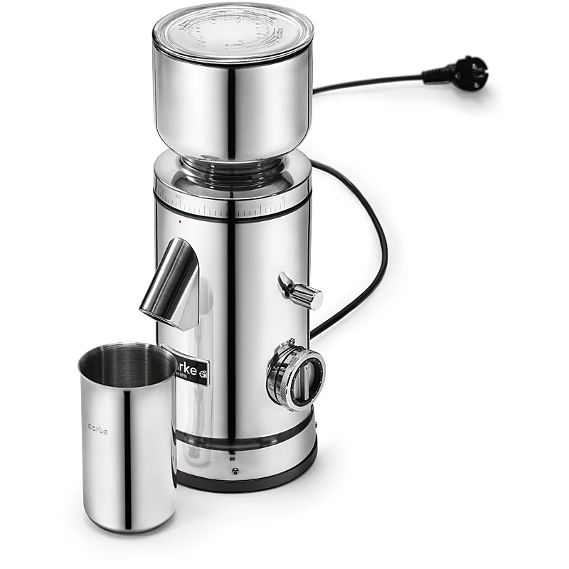 Aarke Kaffeemühle mit Scheibenmahlwerk Edelstahl