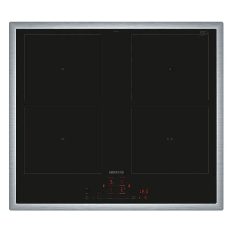 Siemens iQ500 ED645HQC1E Induktionskochfeld integriert 60cm 4 Zonen Schwarz, Edelstahl