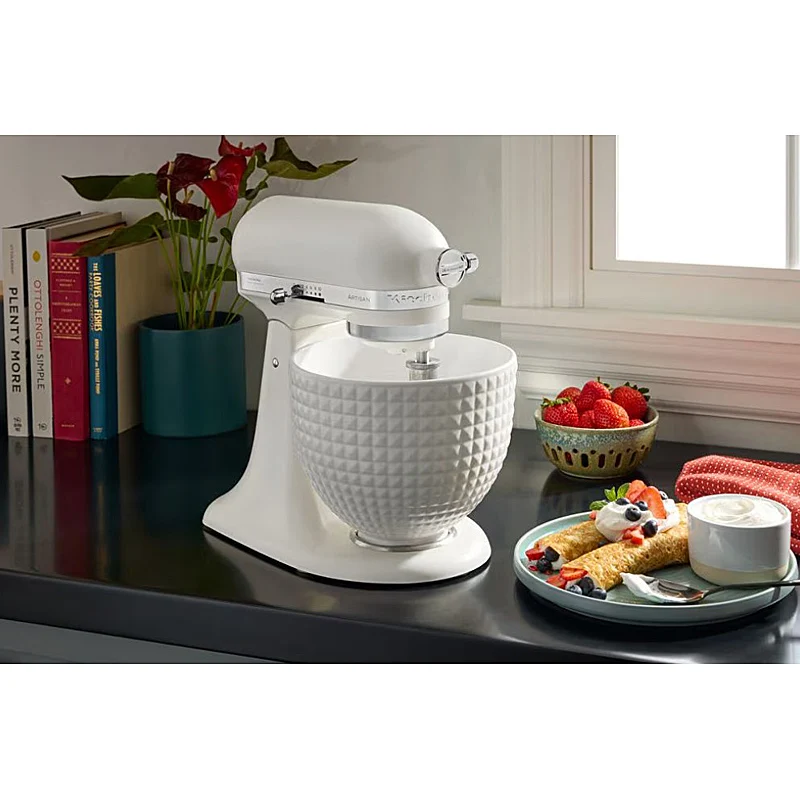 Kitchenaid 5KSM156CXEPL Küchenmaschine Porcelain White und Keramikschüssel