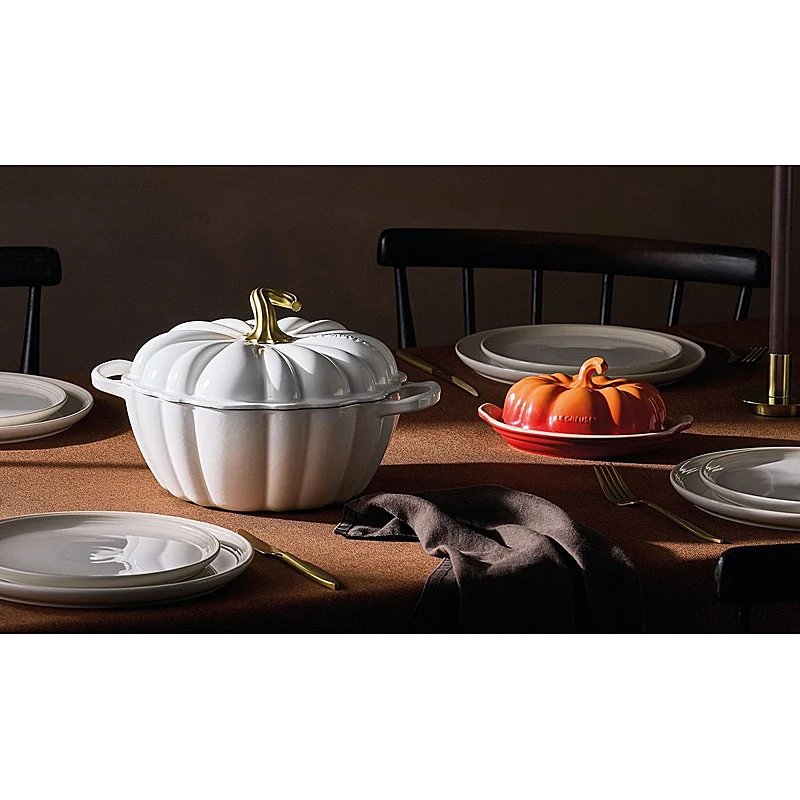 Le Creuset Kürbis-Bräter Signature 24 cm White