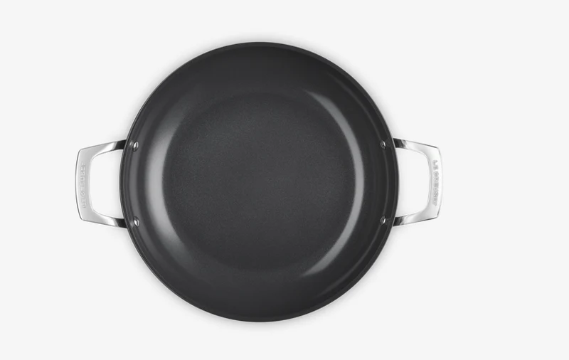 Le Creuset Essential Keramik-Antihaft Profipfanne 28 cm mit Glasdeckel