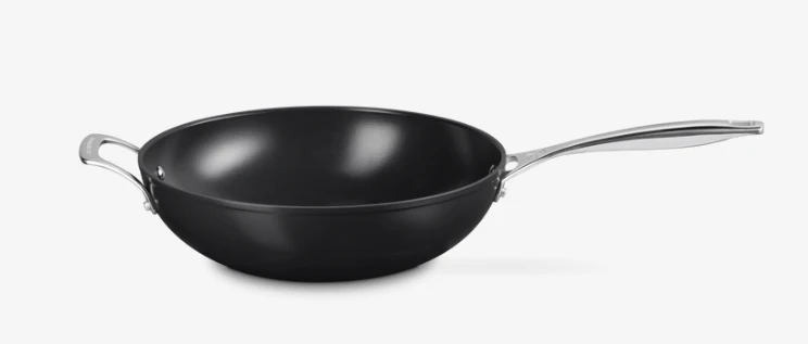 Le Creuset Essential Keramik-Antihaft Wok-Pfanne 30 cm mit Gegengriff