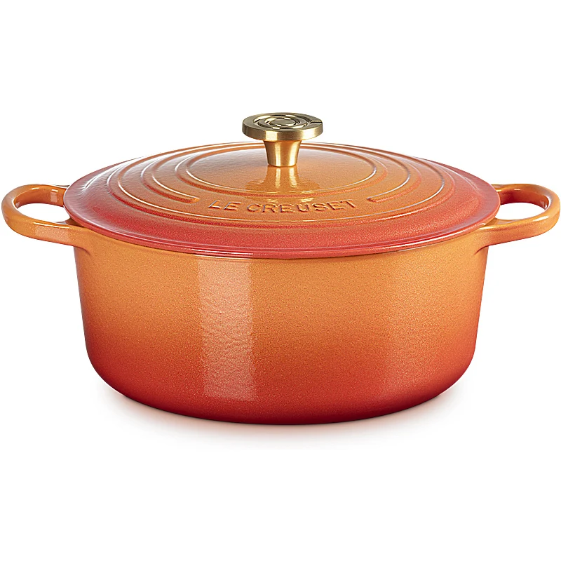 Le Creuset Bräter Signature rund 20 cm Flamme Dorée