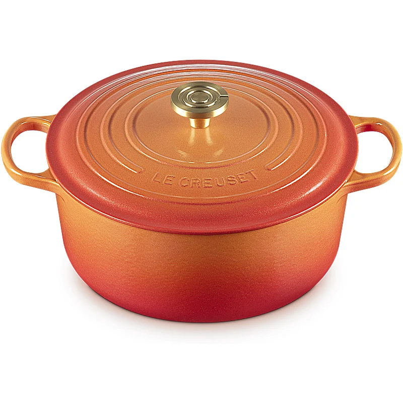 Le Creuset Bräter Signature rund 20 cm Flamme Dorée