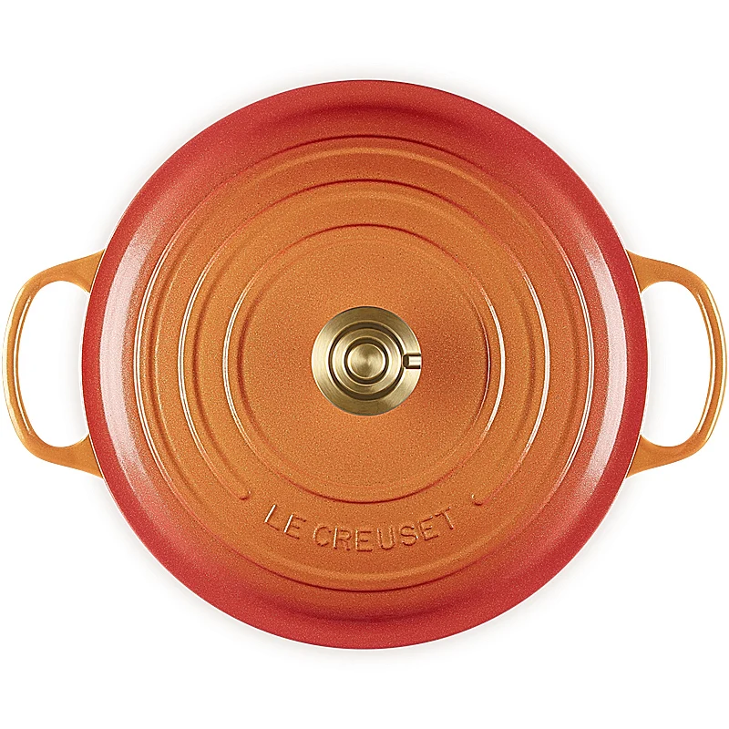Le Creuset Bräter Signature rund 20 cm Flamme Dorée