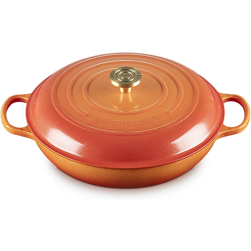 Le Creuset Gourmet-Profitopf Signature rund 30 cm Flamme Dorée