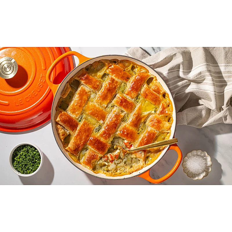 Le Creuset Gourmet-Profitopf Signature rund 30 cm Flamme Dorée