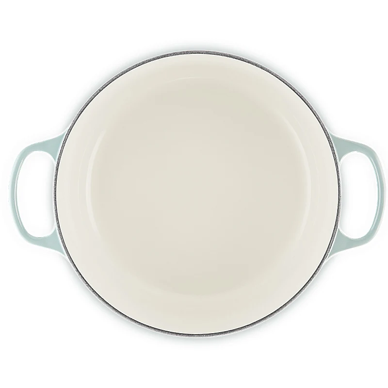 Le Creuset Bräter Signature rund 24 cm Sea Salt