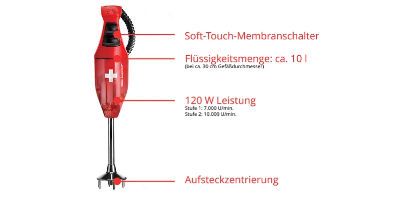 ESGE-Zauberstab E120 Select Schweiz, rot