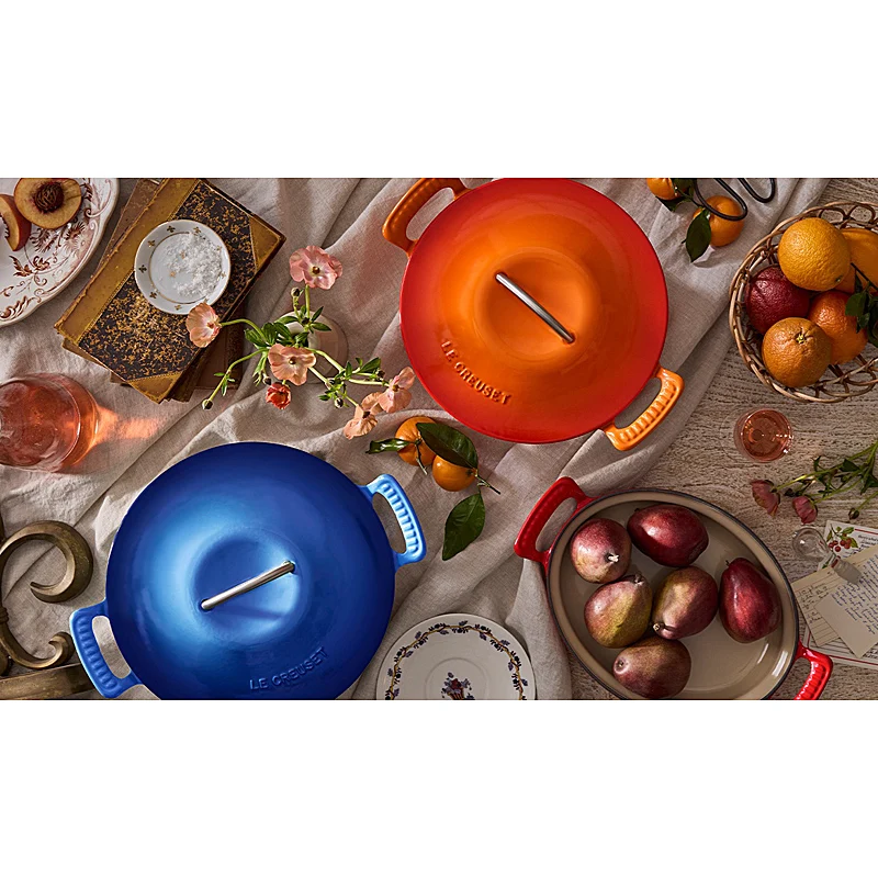 Le Creuset Bräter rund Modern Heritage 26 cm Azure
