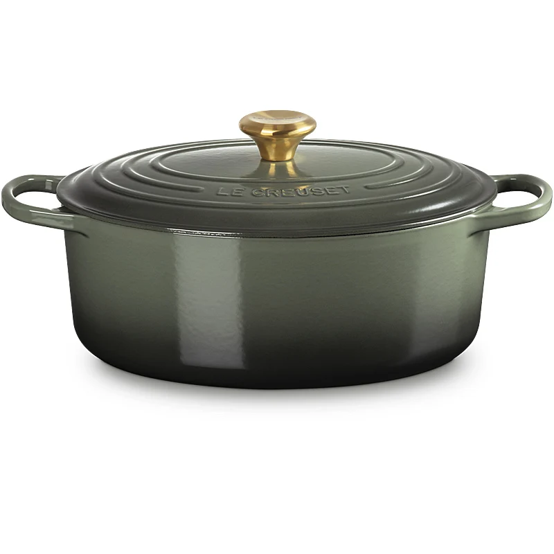 Le Creuset Bräter Signature oval 31 cm Thyme