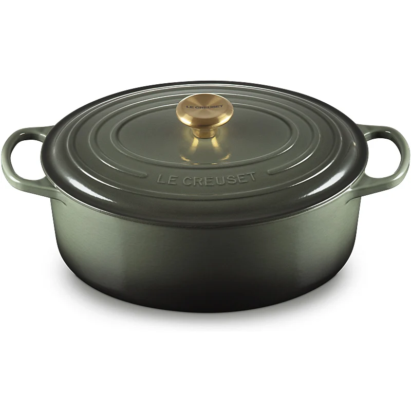Le Creuset Bräter Signature oval 31 cm Thyme