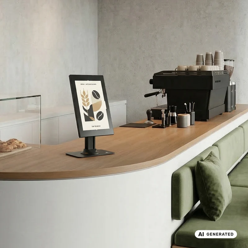 Maclean Tablet Advertising Mount with Lock. 12.4"-13", iPad Air/Pro, Samsung Tab S10+/S9+/S8+/S7+, 257x350x22mm, MC-958 B