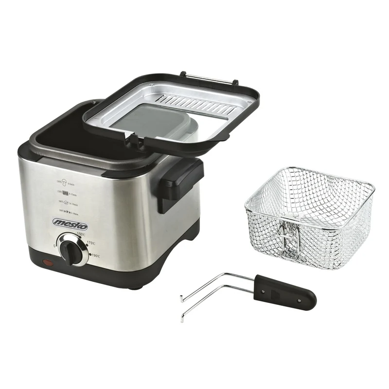 Mesko MS 4910 Fritteuse 1,5 L 900 Watt Silber