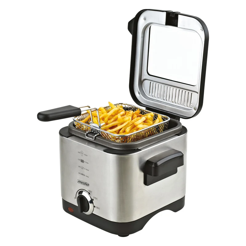 Mesko MS 4910 Fritteuse 1,5 L 900 Watt Silber
