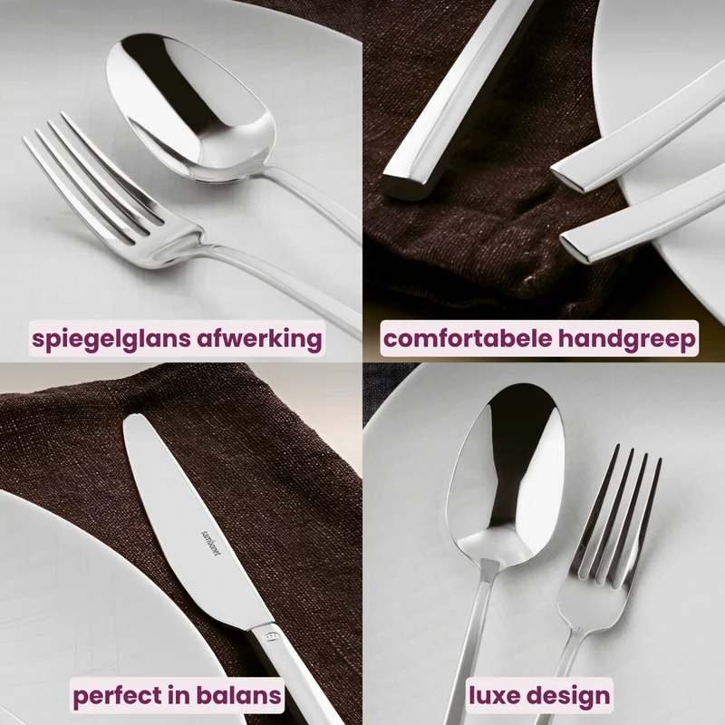 Sambonet Besteckset Rock - Edelstahl - 36-teilig / 6 Personen