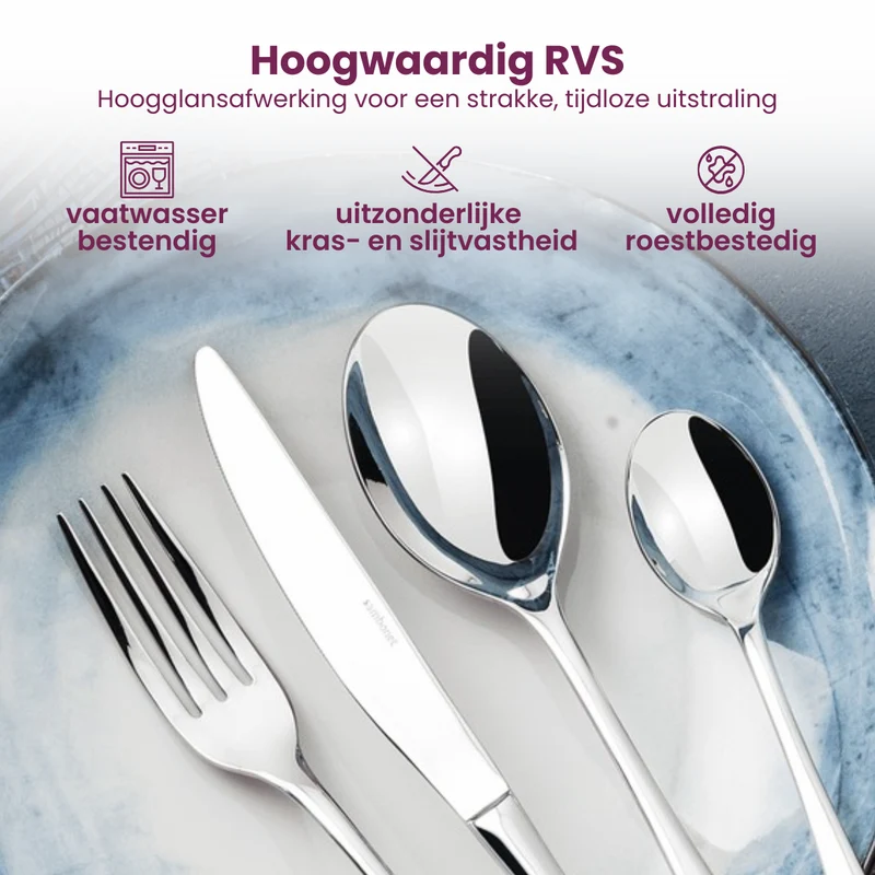 Sambonet Besteckset Rock - Edelstahl - 36-teilig / 6 Personen