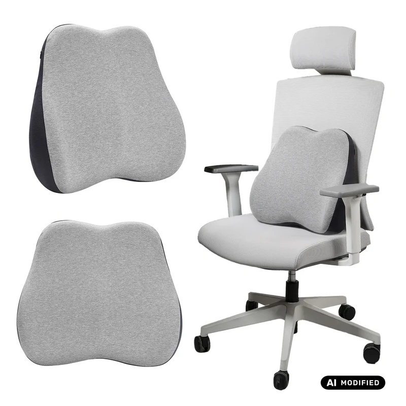 Promedix Memory Foam Lumbar Pillow, 45x40x10 cm, PR-215