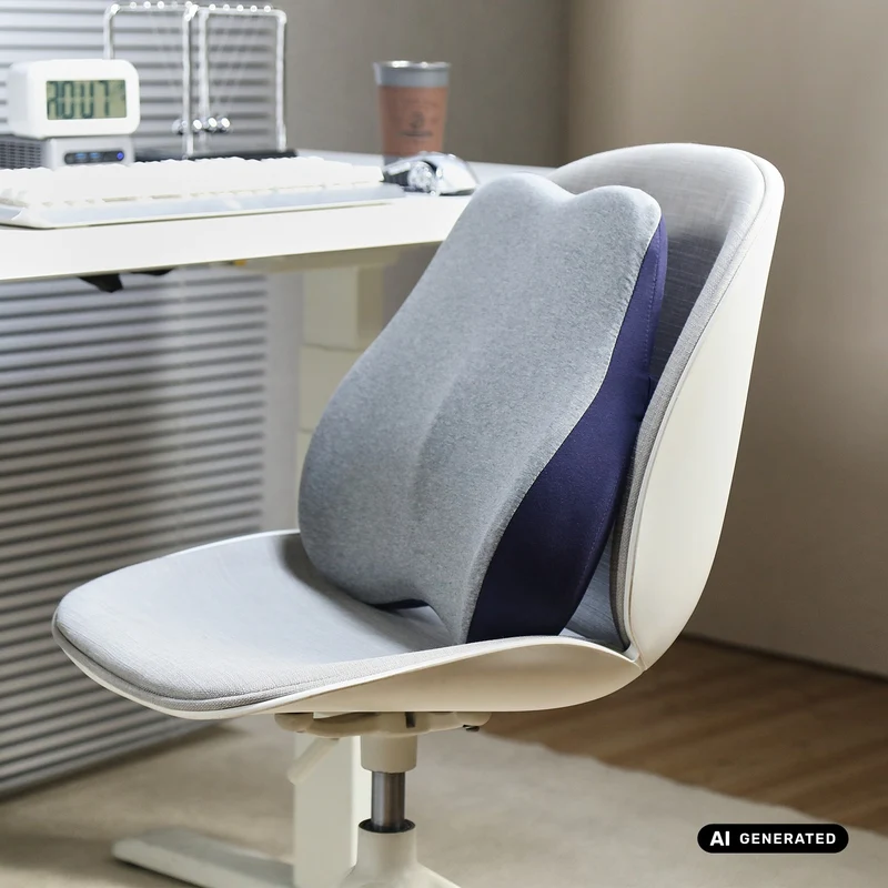 Promedix Memory Foam Lumbar Pillow, 45x40x10 cm, PR-215