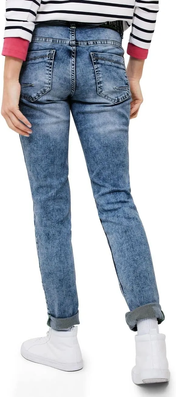 Cecil Damen Loose Fit Jeans 28W / 32L Authentic Used Wash, 28W / 32L Authentic Used Wash
