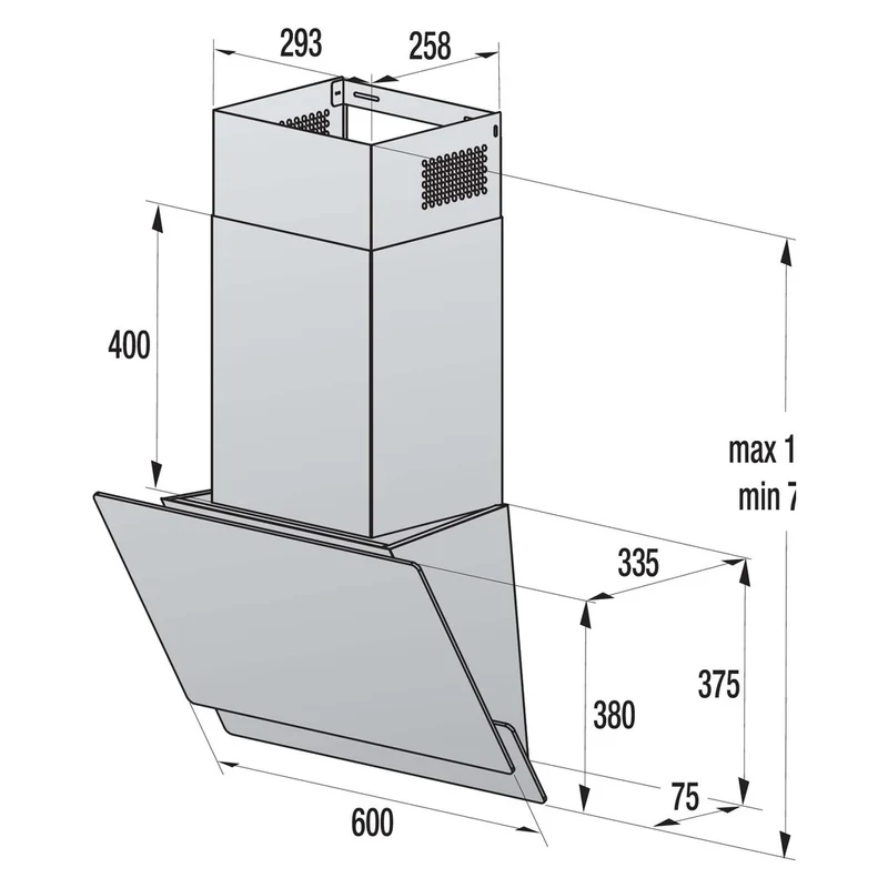 Gorenje Kaminhaube kopffrei 60cm, W6TB