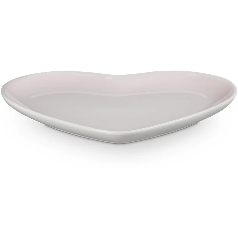 Le Creuset Teller Herzform 23 cm Shell Pink