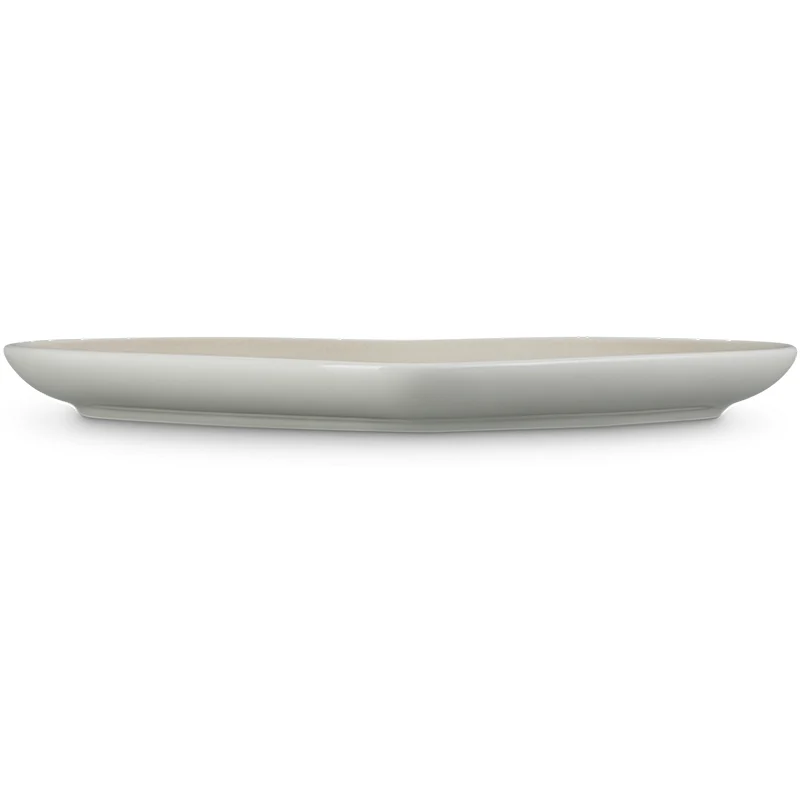 Le Creuset Teller Herzform 23 cm Meringue