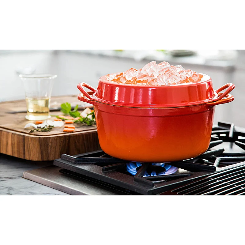 Le Creuset Bräter Doufeu oval 32 cm Ofenrot