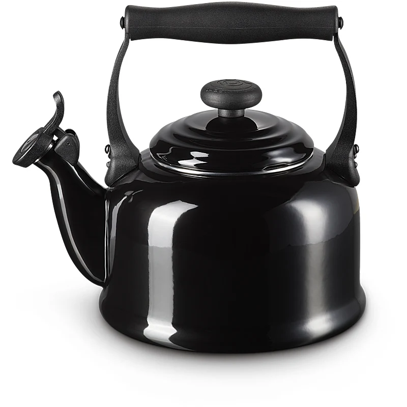 Le Creuset Wasserkessel Tradition 2,1 Liter Schwarz Glänzend