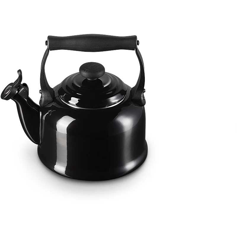 Le Creuset Wasserkessel Tradition 2,1 Liter Schwarz Glänzend