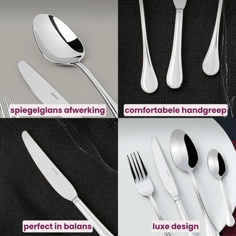 Sambonet Besteckset Royal - Edelstahl - 36-teilig / 6 Personen