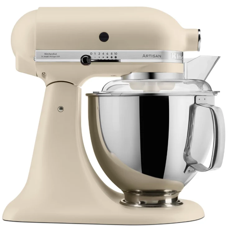 KitchenAid 4,8 L 5KSM175 Artisan Küchenmaschine Meatlover mit Ganzmetall- Fleischwolf und Spritzgebäckvorsatz